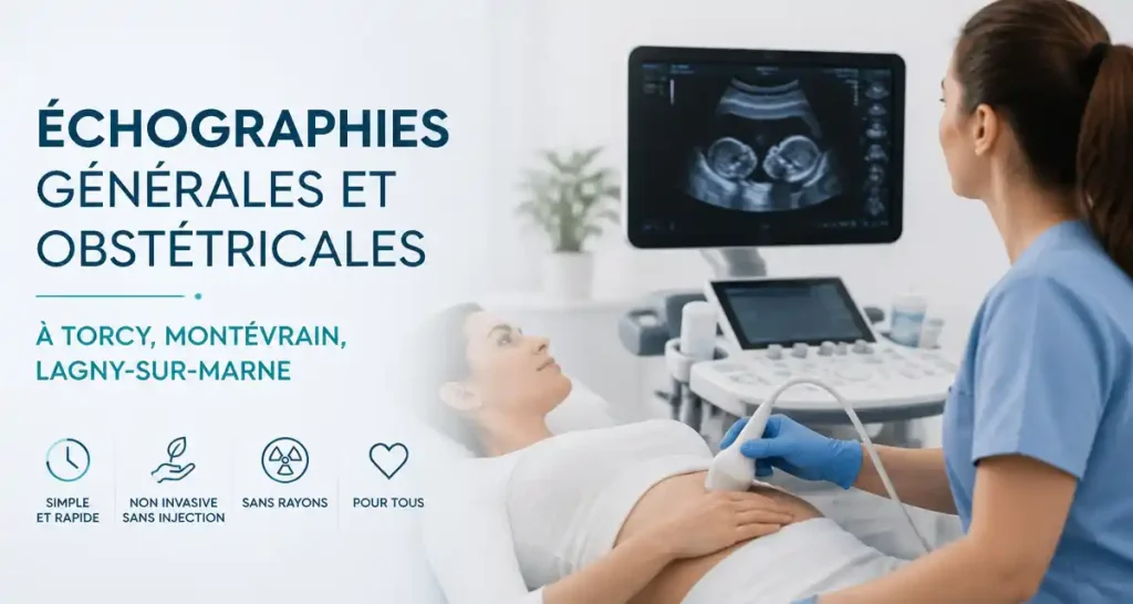Échographies générales et obstétricales, à Torcy, Montévrain, Lagny-sur-Marne