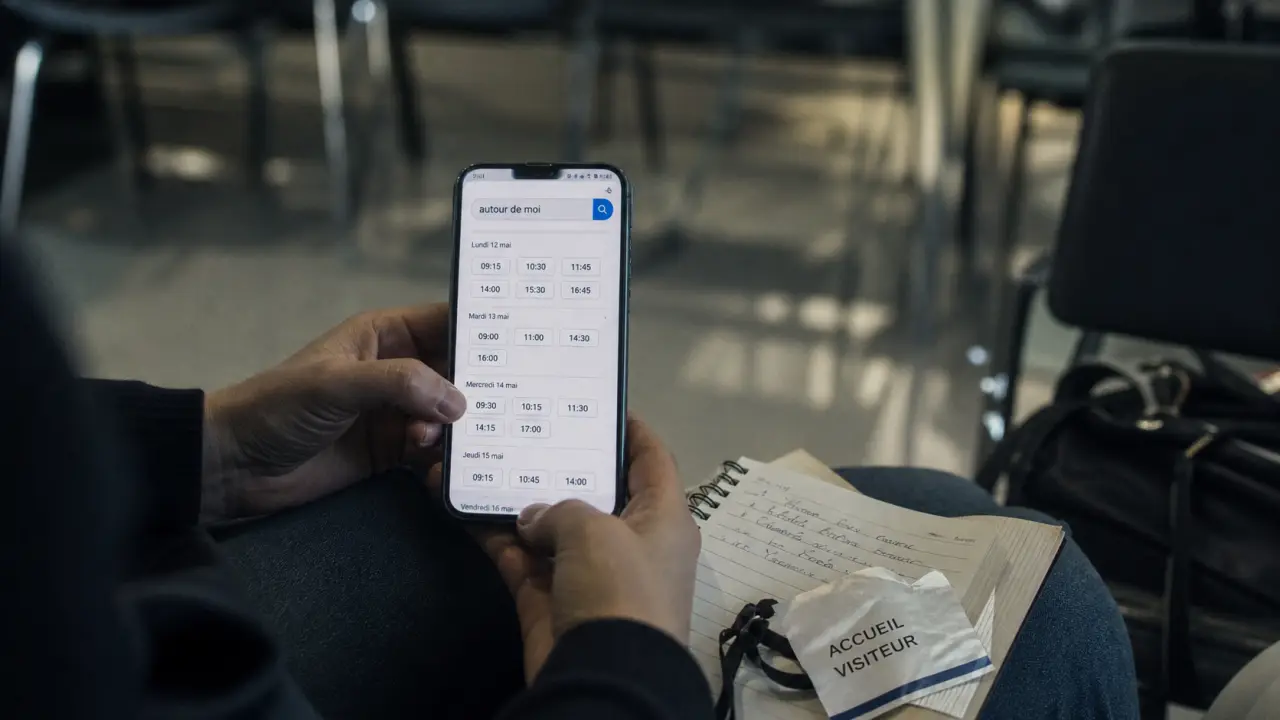 Doctolib autour de moi : recherche de créneaux proches sur smartphone
