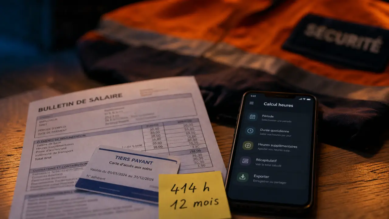 Mutuelle santé interimaire : 414 heures, 50% employeur, maintien des droits