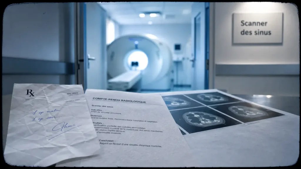 Scanner des sinus : quand l’examen devient utile face à une sinusite chronique ou une obstruction nasale