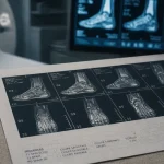 IRM pied montrant des images pour diagnostiquer les douleurs du pied