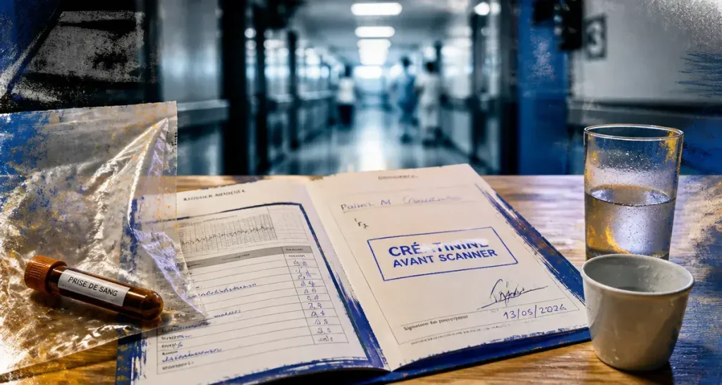 Créatinine avant scanner injecté : à jeun, bien hydraté ou repas léger ?