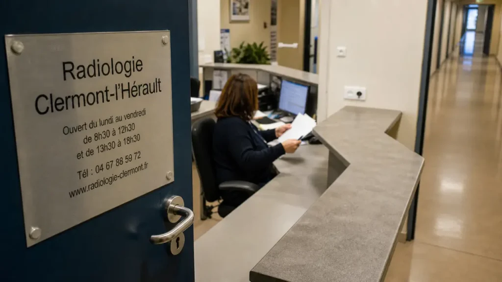 Radiologie à Clermont-l’Hérault : examens proposés, rendez-vous en ligne et accès au 4 rue du Mourvèdre