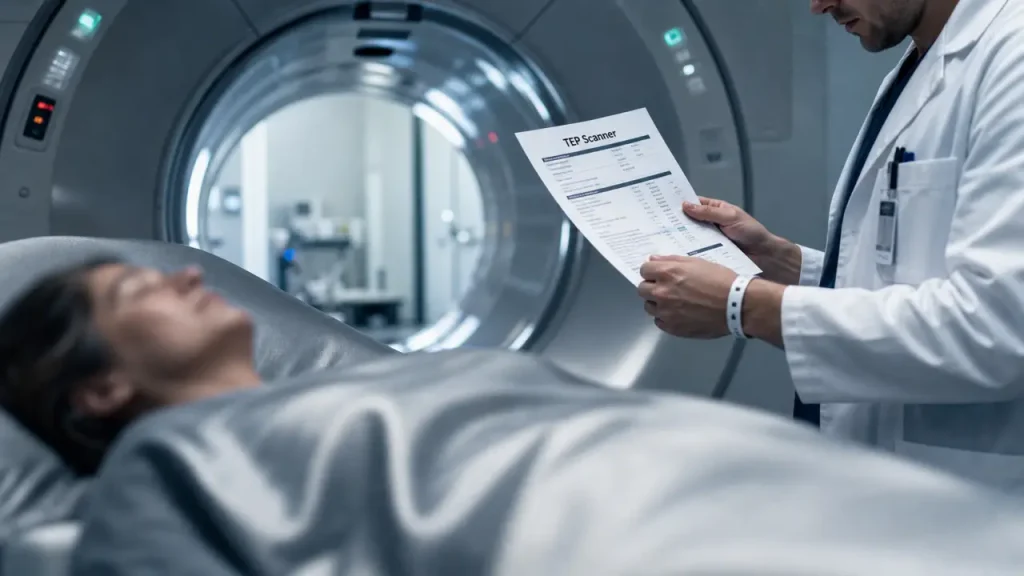 TEP scanner : 6 heures de jeûne, diabète et examen étape par étape
