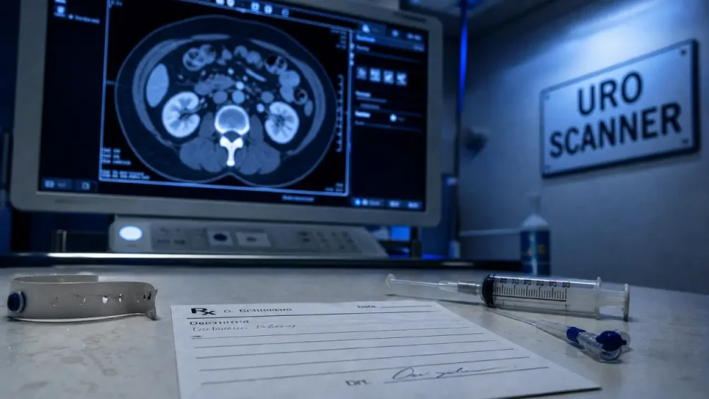 Uro scanner avec injection : chaleur passagère, images en plusieurs phases et précautions utiles