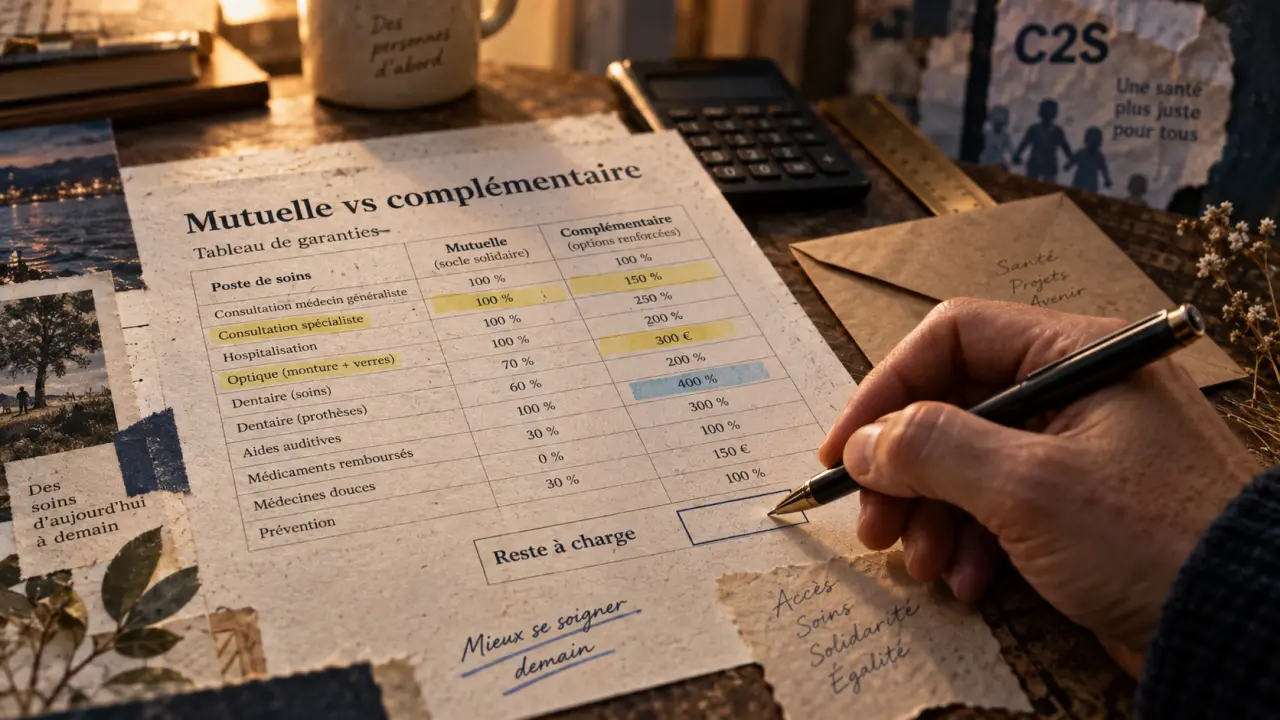 Différence entre mutuelle et complémentaire santé : garanties et reste à charge