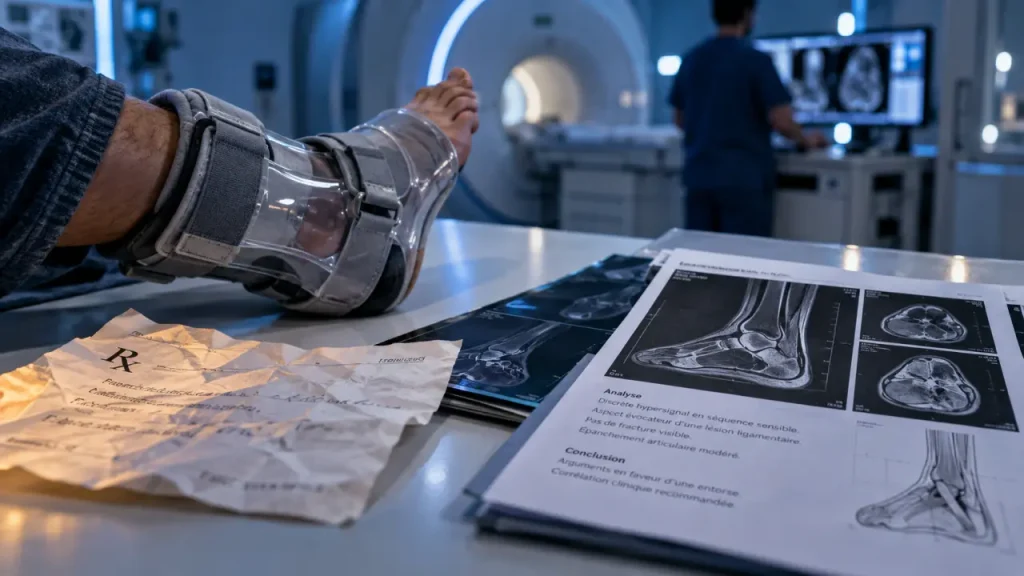 IRM de la cheville : ce qu’elle révèle quand la radiographie ne suffit pas