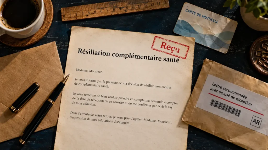 Lettre de résiliation de complémentaire santé : le délai d’un mois pour éviter les cotisations en trop
